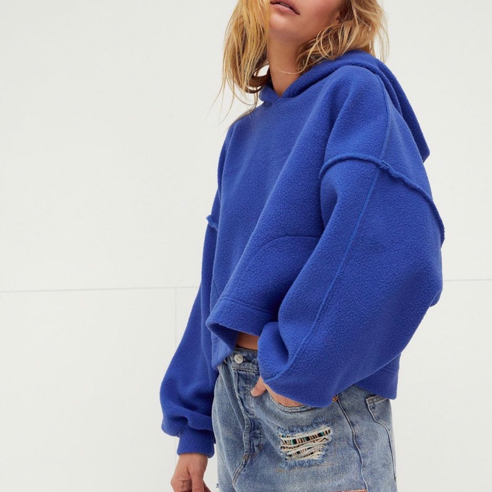 Free People Nebraska Cropped Hoodie
